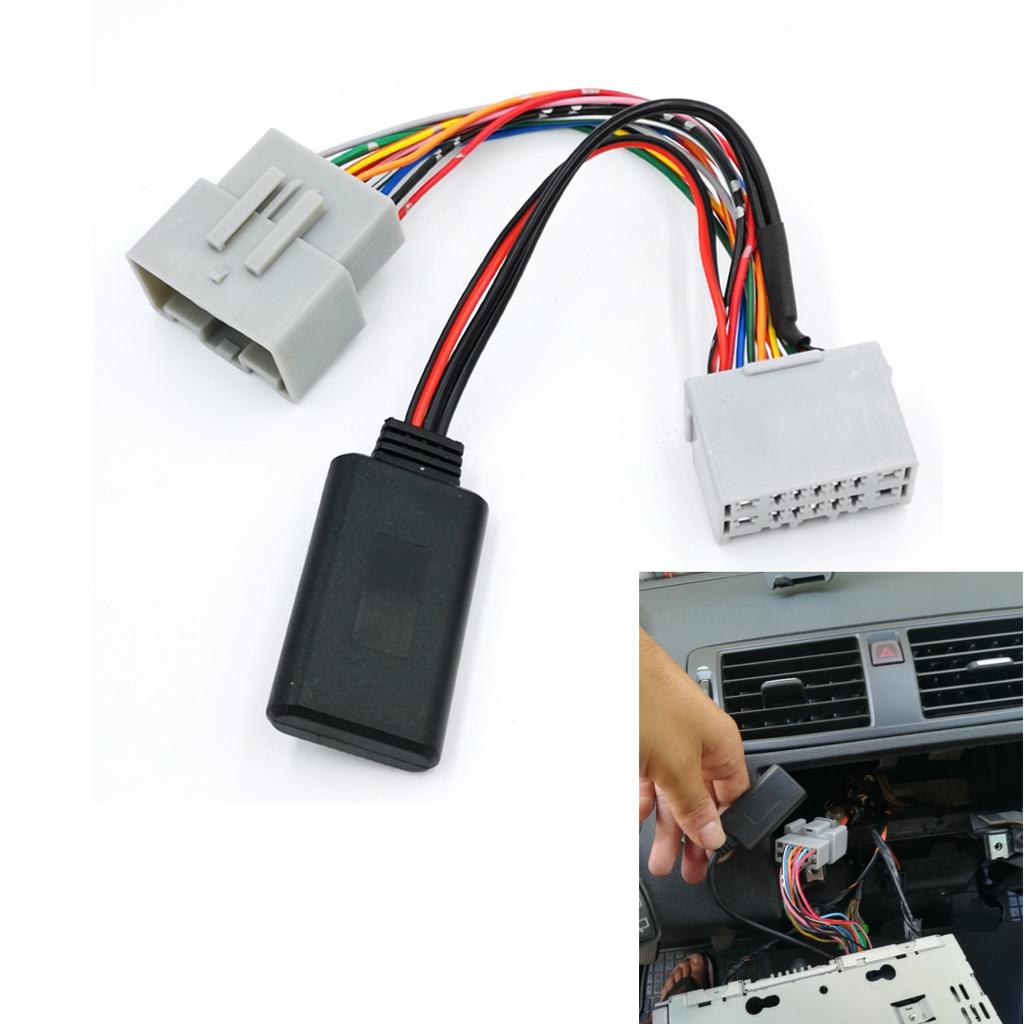 1PC Car Radio AUX IN Bluetooth Adapter Receiver Cable Plug & Play