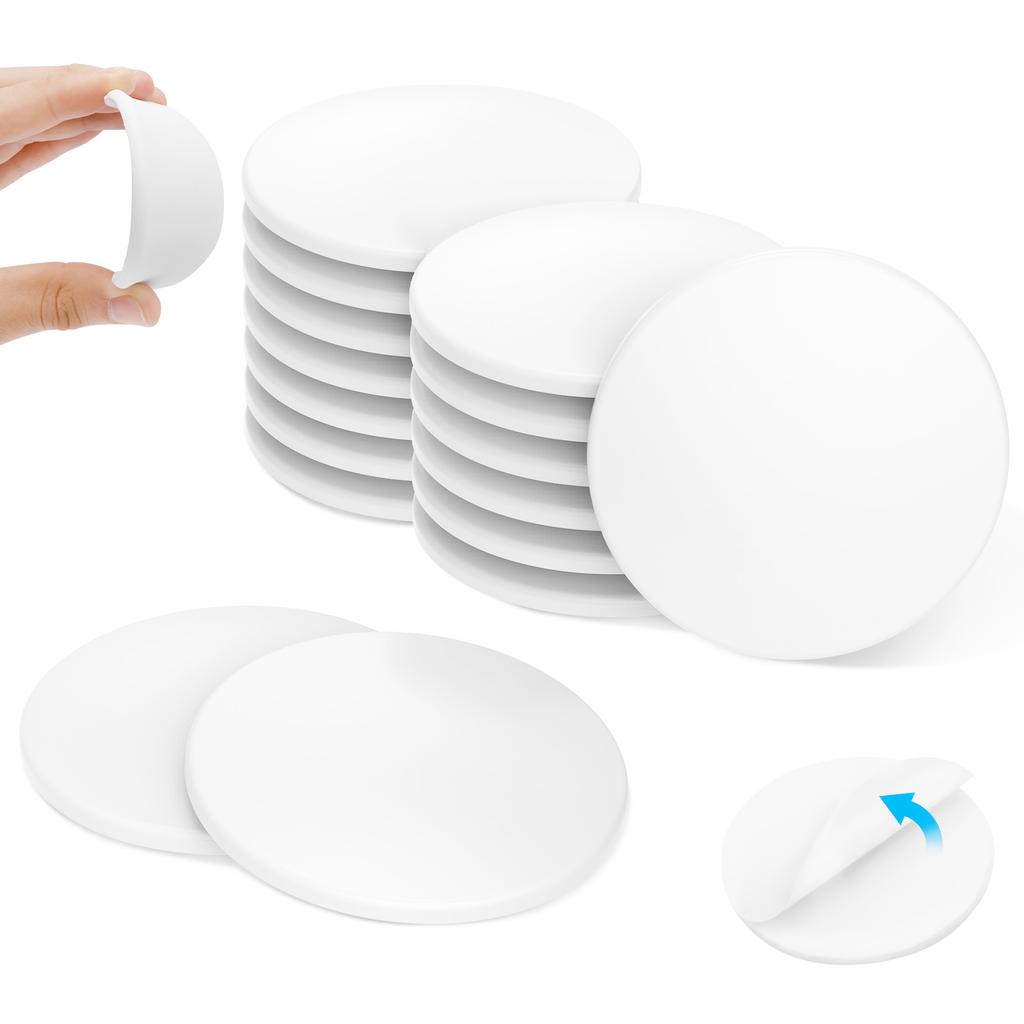 4/16Pcs Door Stopper Wall Protector Self-adhesive Door Knob Bumper Pad Sound Dampener Door Knob Wall Protector 3.15"