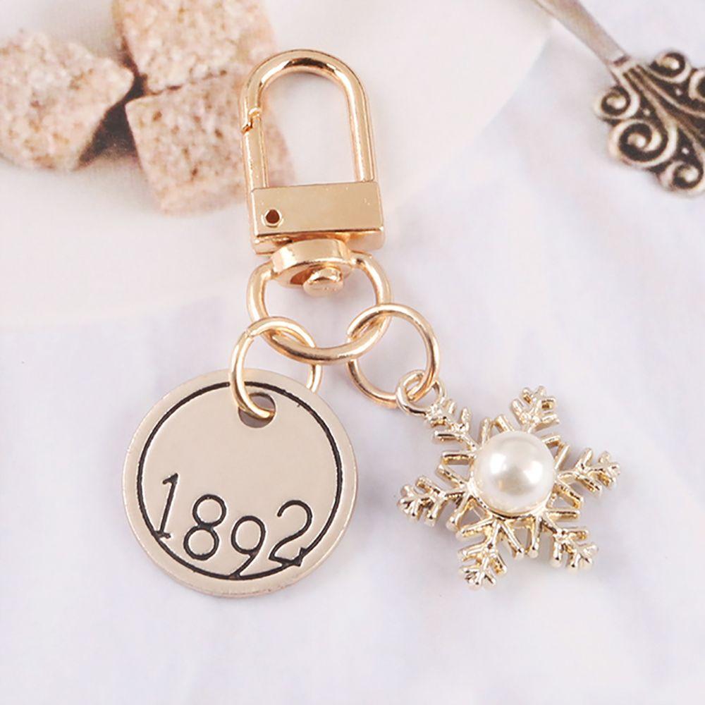 Male Bag Pendant Female Pearl Heart Keychain Women Car Keyring Letter Korean Style Key Lanyard