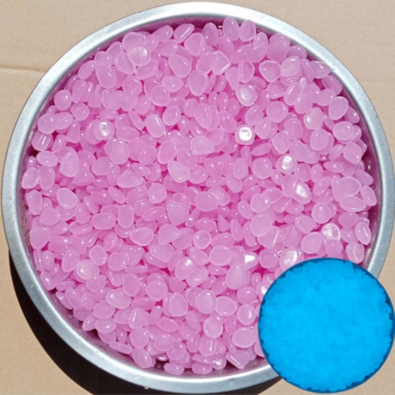 100 шт./пакет смешанные цвета наружные светящиеся камни светятся в темноте садовая галька