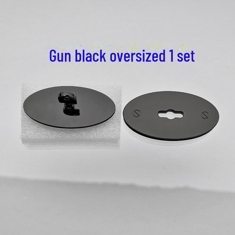 Leather Bag Hardware Repair Kit with Oval Twist Lock In Gold, Silver, Black, and Green Bronze Finishes