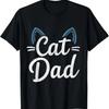 Cat Dad Happy Fathers Day For Cat Lovers Family Matching T-Shirt