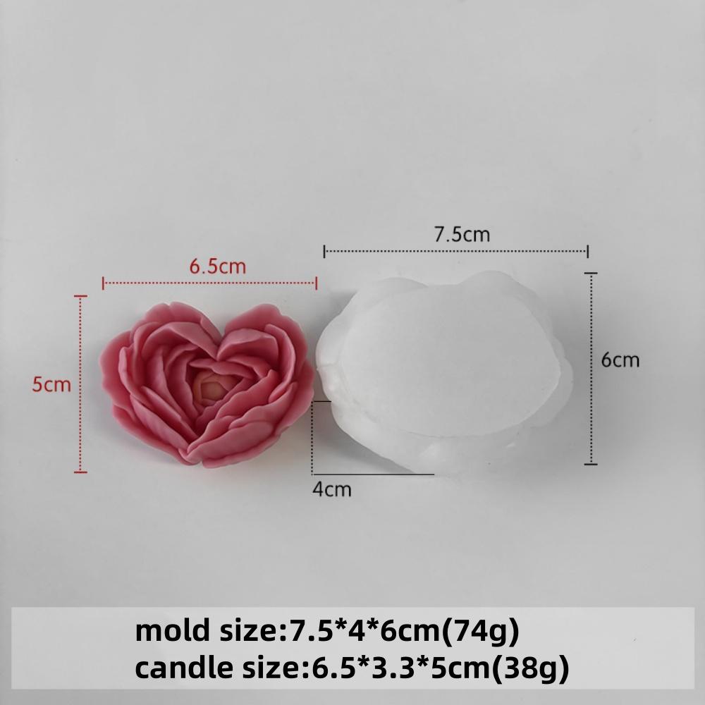 7pcs Mini Rose Flower Silicone Candle Mold 3D Succulent Cactus Flower Chocolate Fudge Pastry Baking Mold DIY Candle Soap Crafts