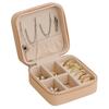 Mini PU Jewelry Box - Portable Ring Earring Organizer Case, Small Jewelry Storage Pouch for Travel & Home Use
