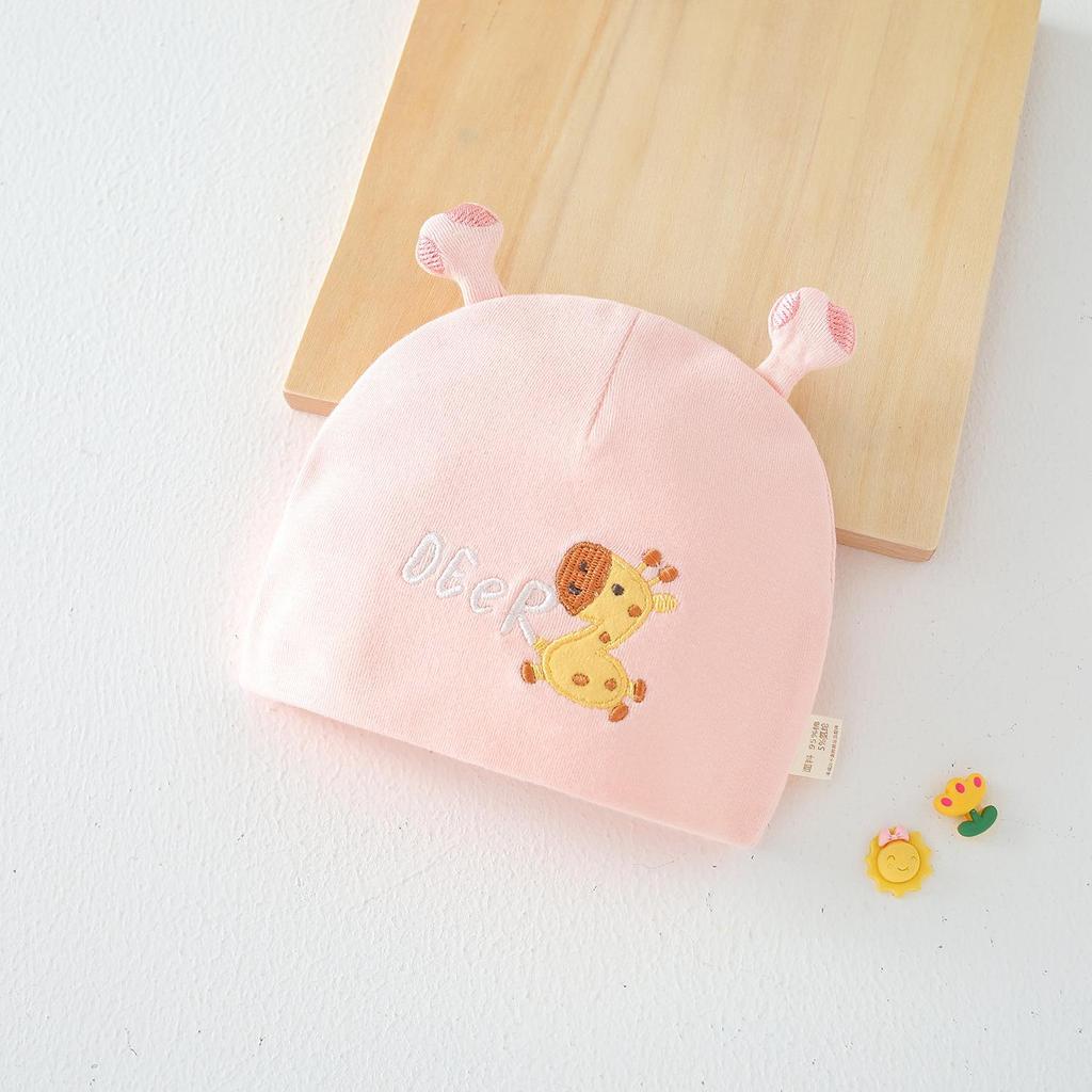 Pure Cotton Double Layer Newborn Hat for 0-3 Months, Suitable for Autumn/Winter