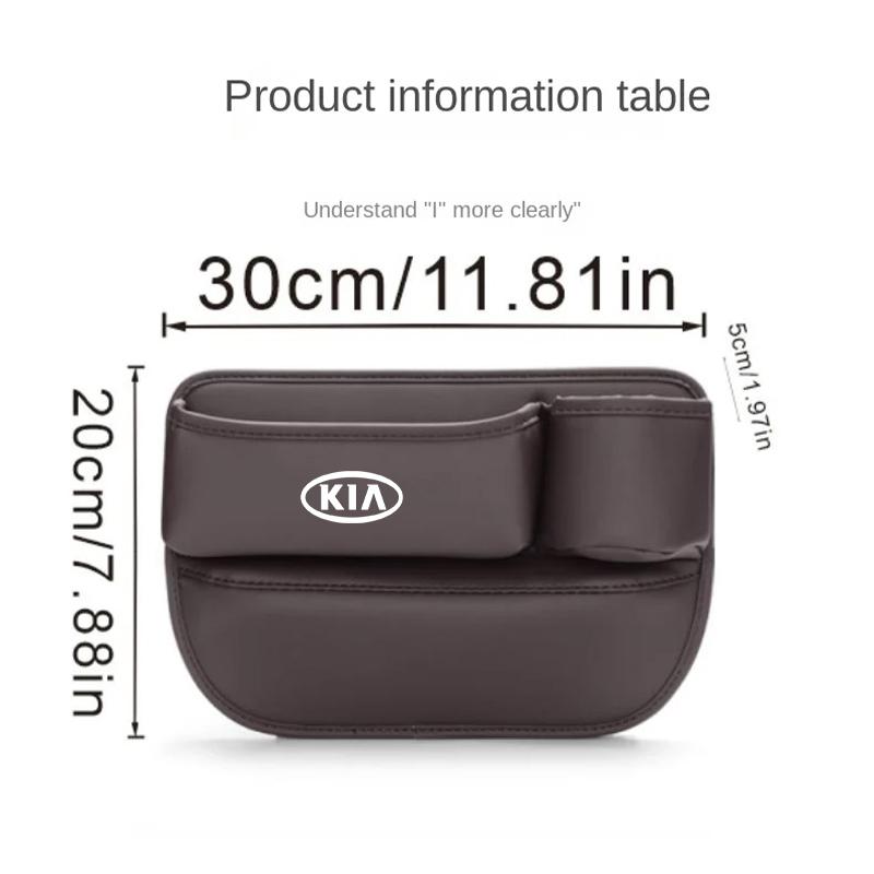 KHOU6 For Kia Morning Picanto Rio Optima Forte 5 Stonic Sportage Ceed Car Special Seat Crevice Storage Box Seat Slit Catcher Organizer