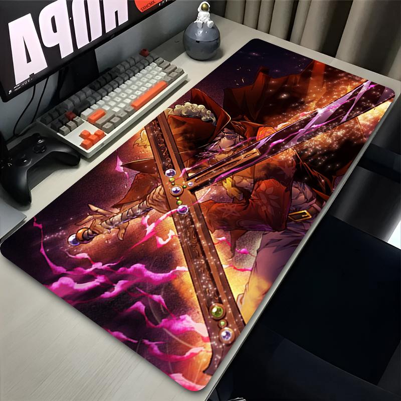 Large Mouse Pad Office Computer One Piece Dracule Mihawk Desk Mat Black Table Keyboard Laptop Carpet Accessories Gaming Mousepad