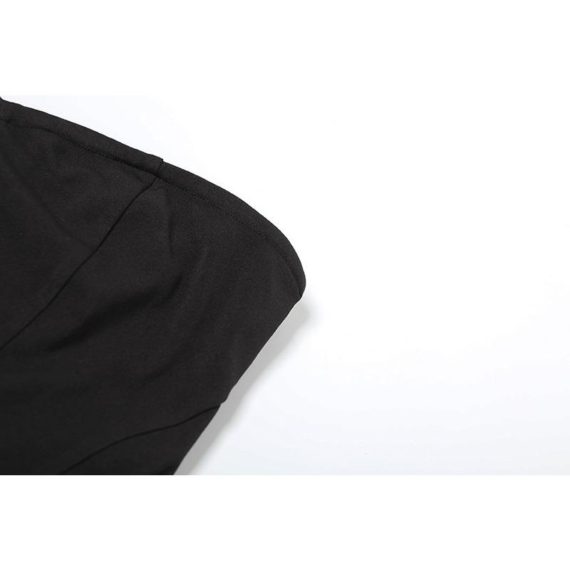 Зимнее женское сексуальное облегающее платье без бретелек с открытой спиной, модное темпераментное плиссированное однотонное платье