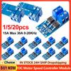 Модуль контроллера скорости двигателя постоянного тока DC 5V-36V высокомощный модуль привода MOSFET 400W 15A макс 30A для управления яркостью лампы
