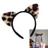 Leopard Cats Ear Headband for Casual and Formal Fun Plush Anime Ear Hairband Roleplay Props Halloween Hairband All Age