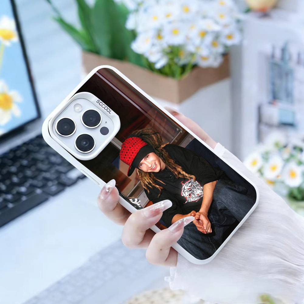 Чехол для телефона Bill Tom Kaulitz Tokio Hotel для iPhone 16 17 15 14 12 13 Pro Max Белый Цвет Ударопрочный Чехол