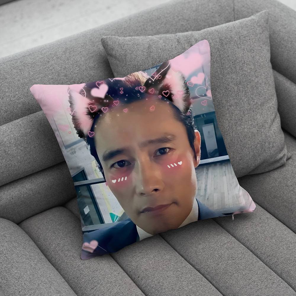LLee Byung Hun Pink Bow Pillow Case Pillowcase Home Sofa Cushions Car Cushions Pillowcover Office Pillowshell Pillow