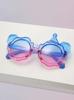 Cute Funny Pastel Bear Kids Sunglasses with Ombre Gradient UV Protection Adorable Animal Sun Glasses New Eyewear KJ290