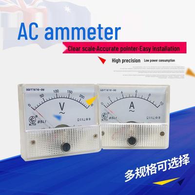 Вольтметр постоянного тока Plaida AC 85L1: Тип указателя 1A-50A