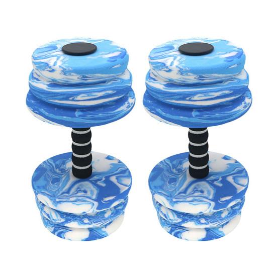 1/2Pcs Water Sports Dumbbells Water Workouts Easy Grip Foam Barbells High-density EVA Fitness Dumbbells