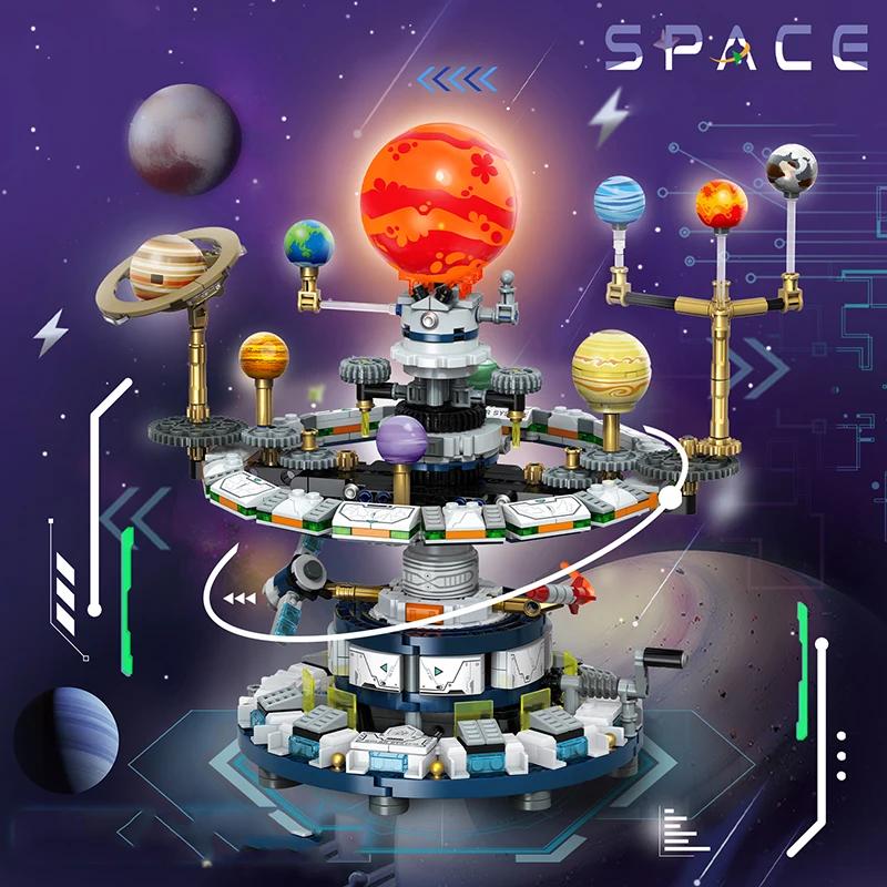 Planet Rotating Universe Interstellar Solar System Building Blocks Sun Earth Space Series Science Education Assemble Bricks Kid