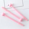 10pcs Cartoon Kawaii Stationery Black Ink Writing Pen Comfortable Love Heart Neutral Pen  Gift