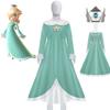 Princess Peach Cosplay Costume Super Mario Bros Peach Dress Halloween Cosplay Outfit for Women Girls Role Play