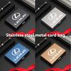 Мужской держатель для карт с RFID-защитой, тонкий металлический кошелек, держатель для кредитных карт с защитой от сканирования для Lexus RX350 IS250 CT200h ES250 ES300h NX300h