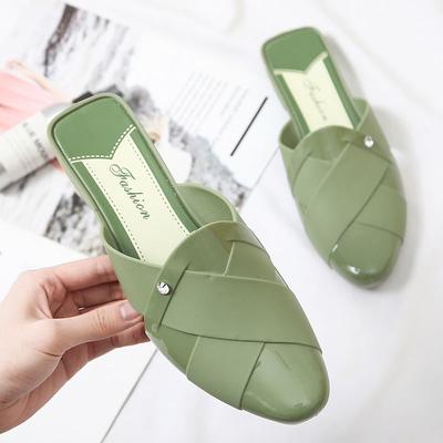 Новые женские тапочки на каблуке Slope, мягкие сетчатые красные летние тапочки для кухни, работы, женские водонепроницаемые тапочки для студентов