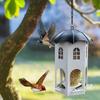 Кормушка для птиц Castle Bird Feeder Outdoor Garden Metal Bird Feeding
