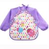 Baby Feeding Feeding Apron Thin Style Long Sleeve Baby Reverse Dressing Drawing Clothes Waterproof Bib