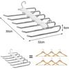 6 in 1 Trouser Hanger, Space Saving Trouser Hanger, Trouser Hangers, Sliding Trouser Rack, Clothes Hangers, Multifunctional Hook Hook Hanger, Trouser