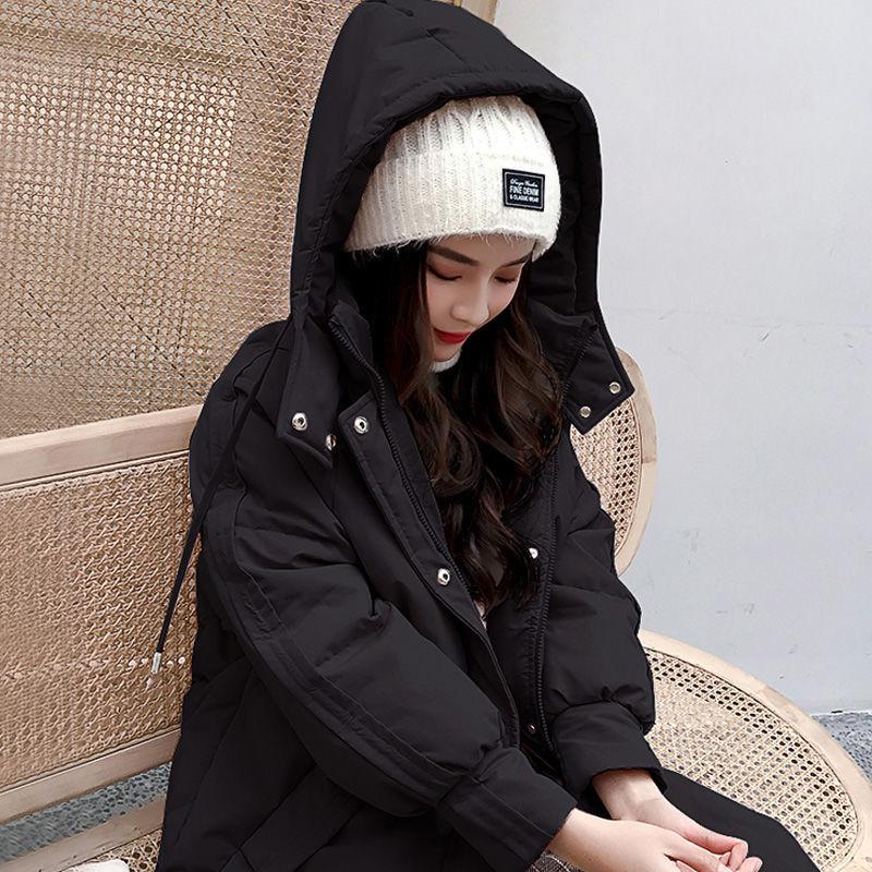 Зимнее свободное пальто из толстого хлеба, студенческая куртка на хлопковой подкладке