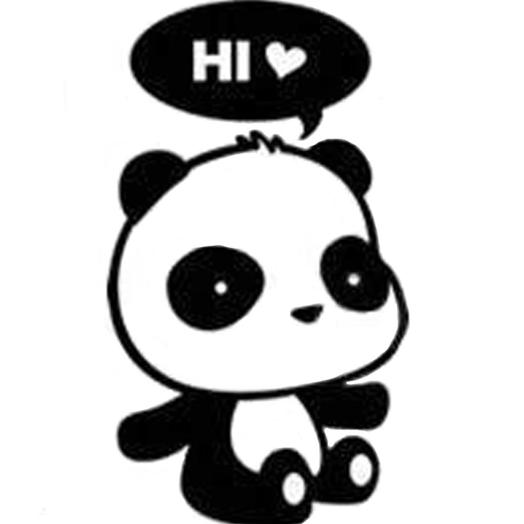 Наклейка Muralist Creative Notebook Спальня Панда Съемная Наклейка На Стену Наклейка Выключатель