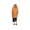adidas Originals Three Stripes Series FW24 Длинная теплая свободная куртка с капюшоном Пуховик Женские куртки Медь JJ1356