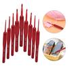 9 шт. крючок для вязания крючком с острой головкой, силиконовая ручка, ткацкие алюминиевые красные иглы для вязания крючком, ткацкий швейный инструмент, аксессуары для вязания
