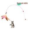 Игрушки для дразнения кошек Палочки для дразнения кошек Перья с колокольчиками Удочки для дразнения кошек Саморазвлечение для снятия скуки Игрушки для кошек Товары для питомцев Собака