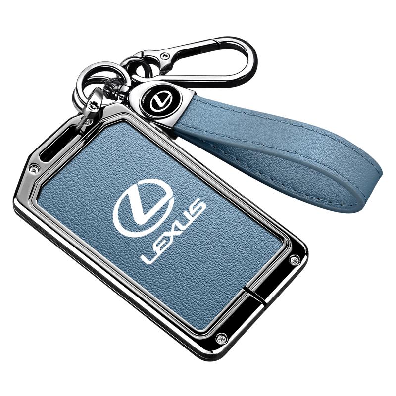 DMTZ1 2025 Zinc Alloy Leather Car Remote Card NFC Key Case Fob Cover For Lexus F Sport ES LM GS IS NX RX LX LS RX300 Styling Accessory