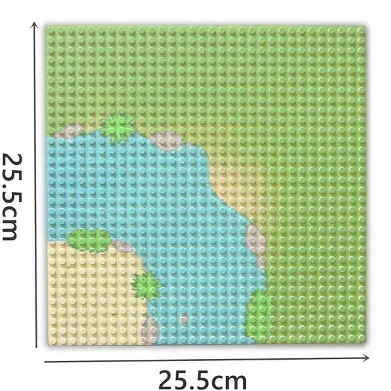 City Classic 32x32 32x16 16x16 Точек Базовая Пластина Дорожная Пластина Прямая Изогнутая Река Базовая Пластина Строительный Блок Фигурки Строительные Блоки