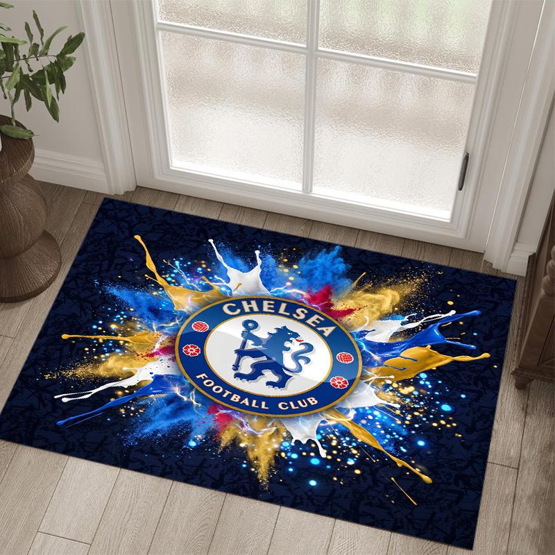 Дизайн Chelsea FC Хрустальный Велюровый Ковер Уютный Не?Нескользящий ковер с принтом для спальни, гостиной, прихожей