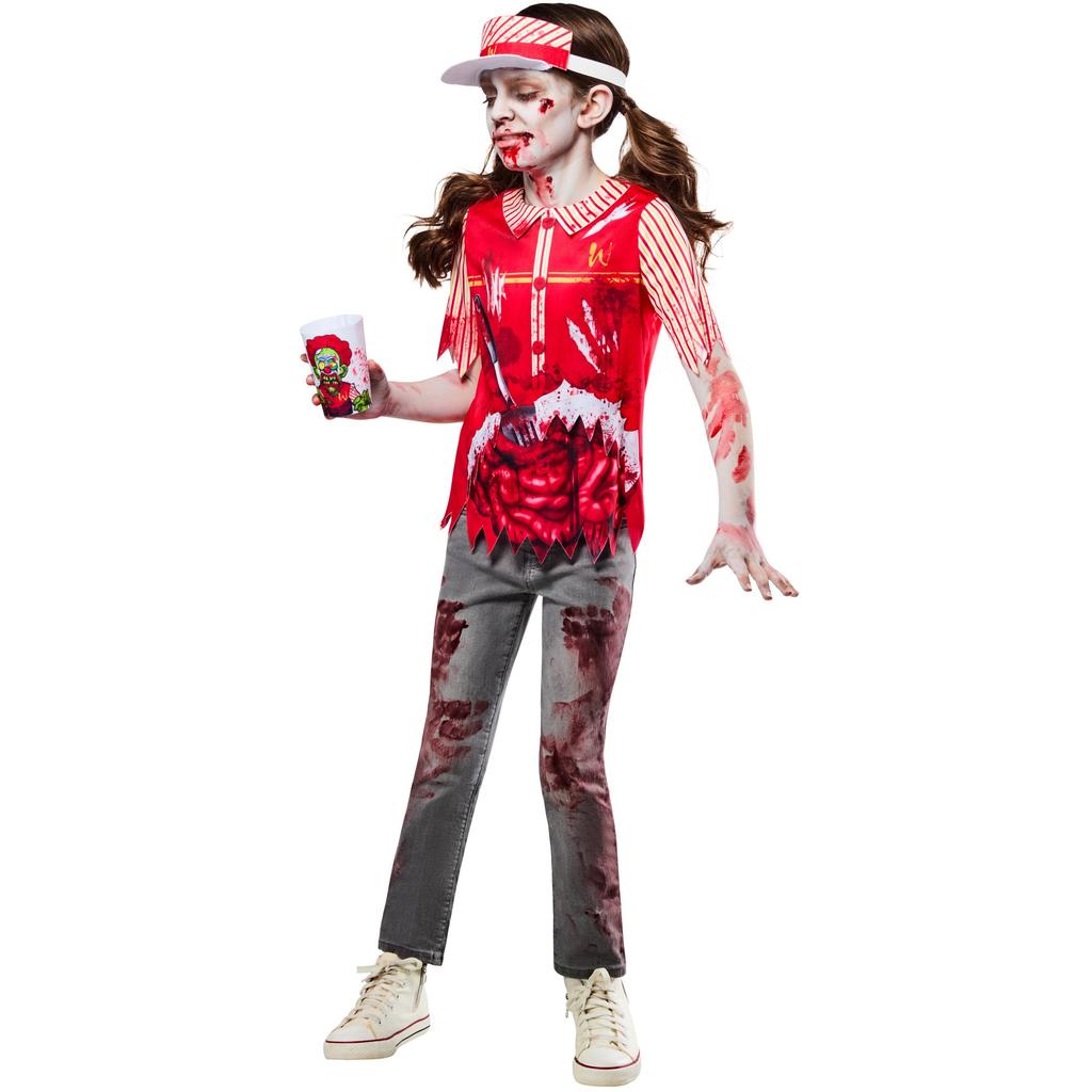 Bristol Novelty Childrens/Kids Zombie Burger Worker Costume