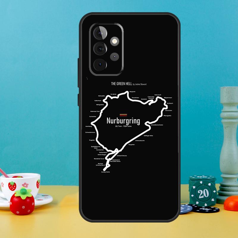 Green Hell Nurburgring Case For Samsung Galaxy A25 A54 A34 A14 A52 A32 A12 A13 A33 A53 A15 A16 A36 A56 A26 A05 A35 A55