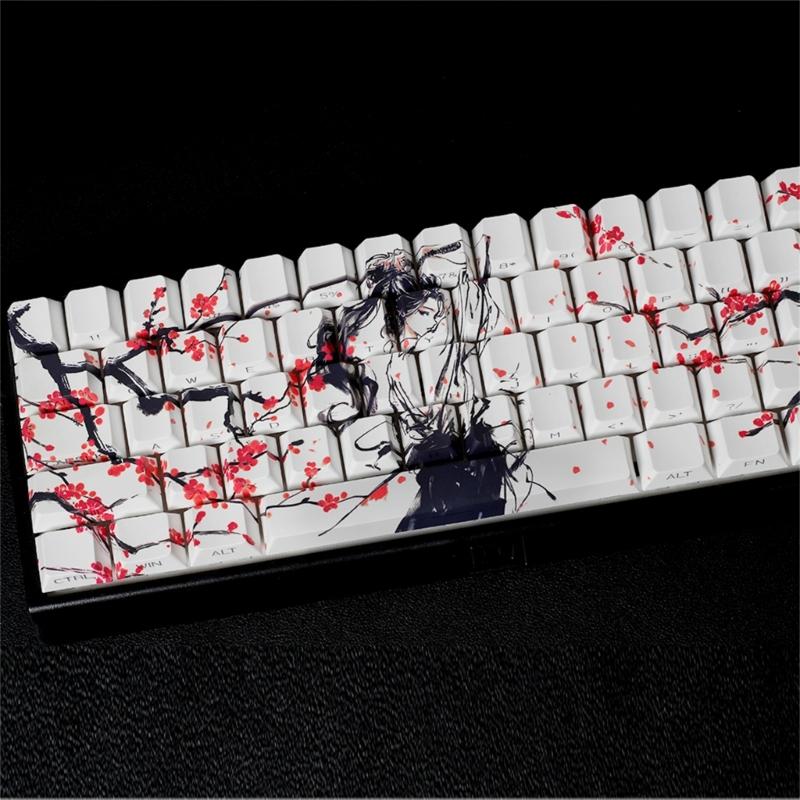 Оригинальные колпачки клавиш профиля PBT Материал Сублимация красителей Боковая печать Колпачок клавиши для маленьких механических клавиатур 60% 68% раскладки