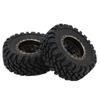 4PCS 1.2in RC Wheel Tires Rubber Brass Rim Superior Traction Enhanced Stability Black for  1/