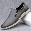 Модный бренд Лоферы Кожа Мужская мода Слипоны Мужские туфли для вождения Удобная обувь для ходьбы Мокасины Дышащие Мужские повседневные слипоны