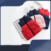 Children's Padded Cotton Men's and Women's Baby Casual Versatile Undershirt Campus Warm Collar Fall and Winter Clip Cotton Vest Plus Size
