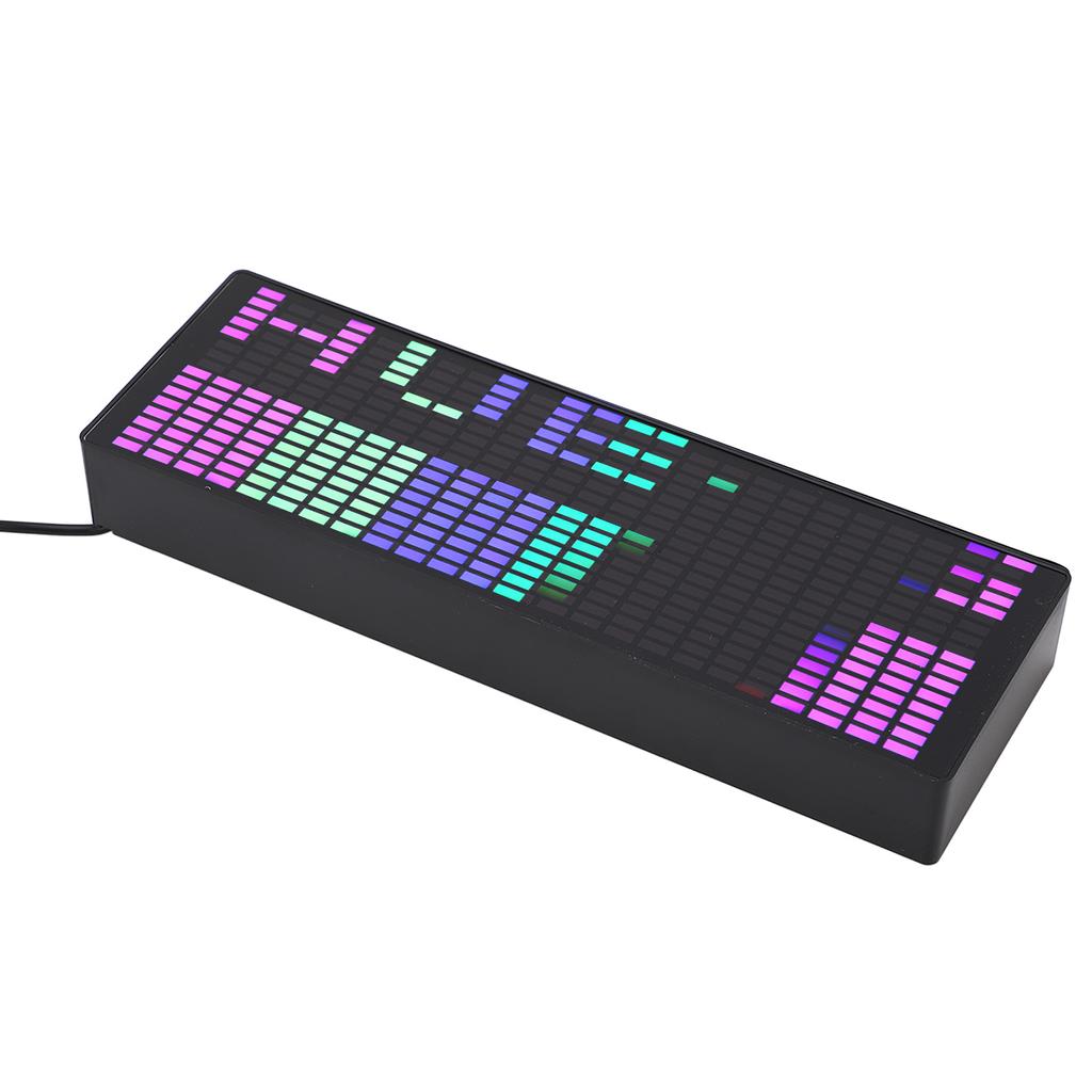 Дисплей музыкального спектра 384 светодиода RGB 20 динамических эффектов 7 цветовых эффектов Анализатор музыкального спектра