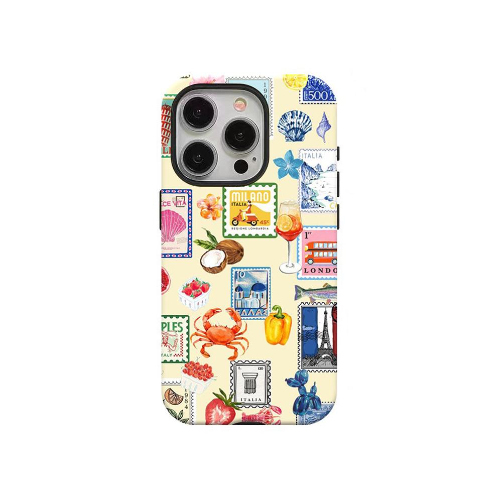 Роскошный чехол Clmj Fashion с цветочным узором для iPhone 17 16 15 14 13 12 11 X XS XR Air Pro Max Plus Двухслойный задний чехол