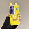 KEYSION Милый мультяшный чехол с ушками для VIVO Y19S 4G со шнурком Мягкий силикон+ПК Ударопрочная задняя крышка для телефона VIVO Y19S Pro