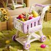 Simulation Shopping Cart Toy Set 32PCS/Set Pretend Shopping Playset Toy Indoor Play