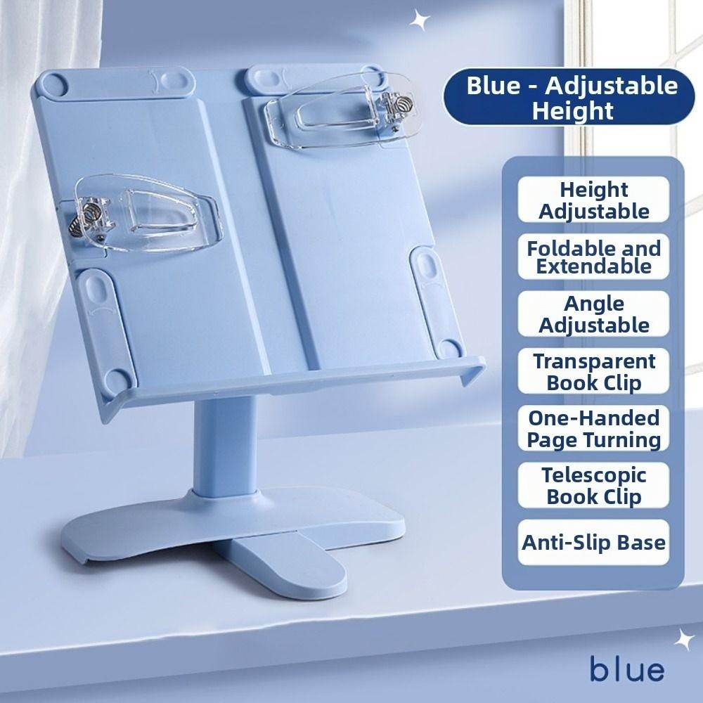 Multifunctional Desk Books Stand Adjustable Angle Height Lifting Landing Book Holder Student