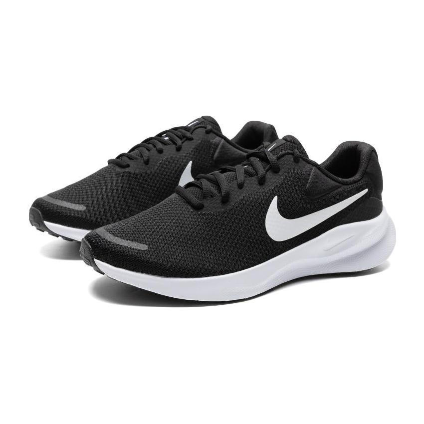Nike Revolution 7 Road Wide 'Black White' Running Shoes FB8501-002