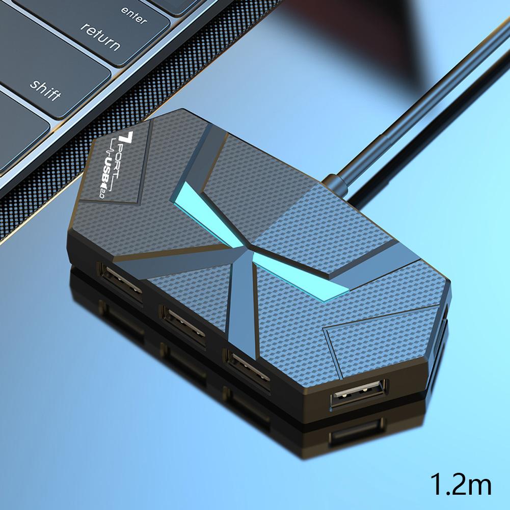 7/4 порта USB 2.0 HUB Type C док-станция 5 Гбит/с высокоскоростной передачи данных сплиттер адаптер для ноутбука жесткий диск мышь клавиатура