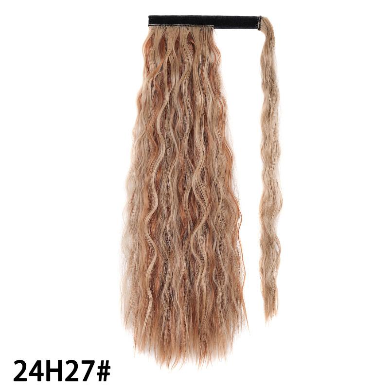 Beauty Synthetic Ponytail Fake Hair Wavy Pony Tail Hair Extension Wrap Brown Blonde Hair