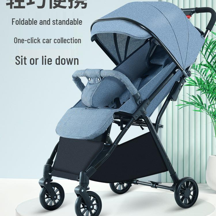 Huaying Lightweight Foldable Baby Stroller - Sit & Recline, One-Button Fold, Ideal for Newborns & Toddlers
